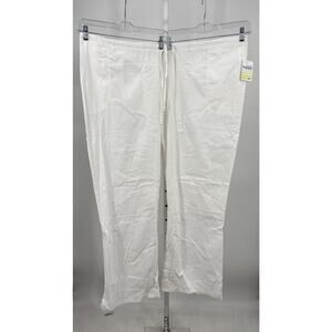 Code Happy Cloud Nine Mid Rise Moderate Flare Leg Scrub Pants Womens 5XL White